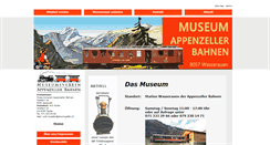 Desktop Screenshot of museumsverein-appenzeller-bahnen.ch