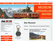 Tablet Screenshot of museumsverein-appenzeller-bahnen.ch
